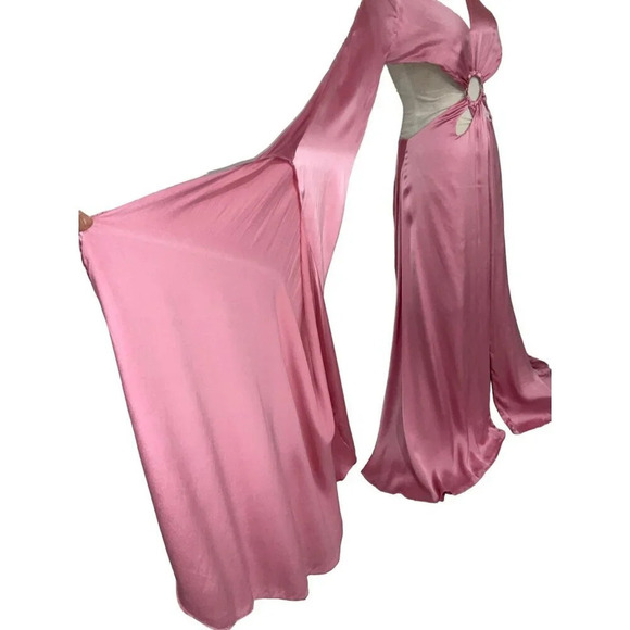 Cult Gaia Jasmin Gown in Shell Pink Small New Womens Long Maxi Dress - Picture 9 of 17